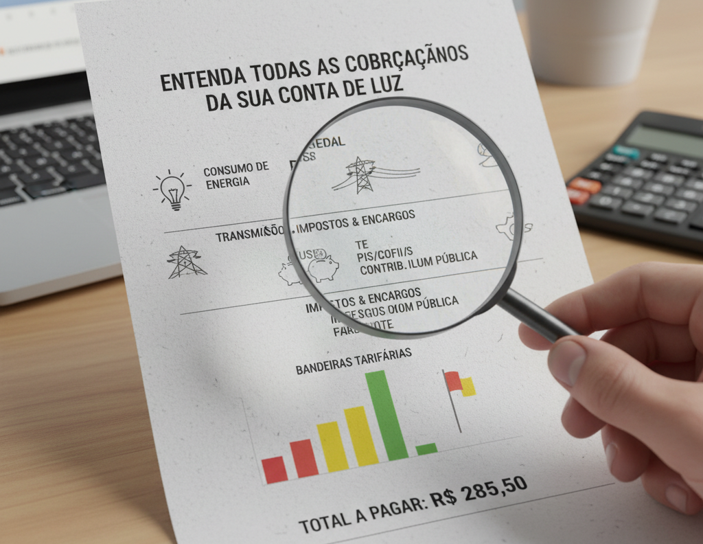 Entenda todas a Cobranças da sua conta de Luz