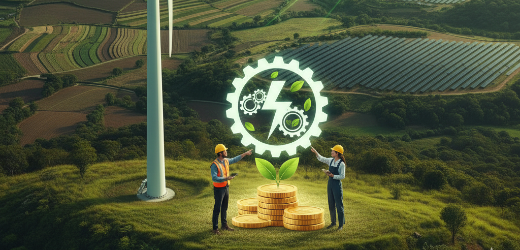 como funciona um gerador de energia