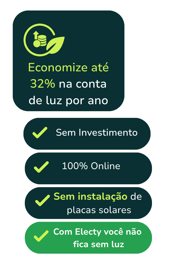 Economize até 32%na conta de luz por ano